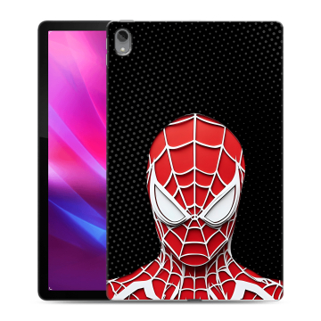 Силиконовый чехол на Lenovo Tab P11 Plus с принтом человек паук spiderman