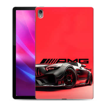 Силиконовый чехол на Lenovo Tab P11 Plus с принтом Мерседес Mercedes AMG