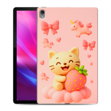 Силиконовый чехол на Lenovo Tab P11 Plus с принтом для девочек