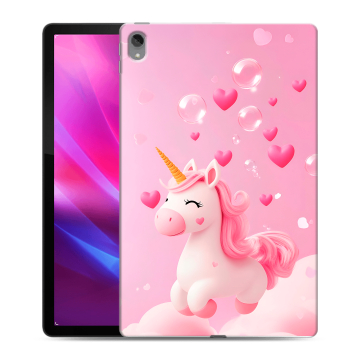 Силиконовый чехол на Lenovo Tab P11 Plus с принтом Единорог