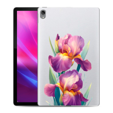 Силиконовый чехол на Lenovo Tab P11 Plus с принтом Цветы орхидеи