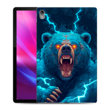 Силиконовый чехол на Lenovo Tab P11 Plus с принтом Медведь