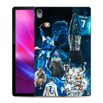 Силиконовый чехол на Lenovo Tab P11 Plus с принтом Реал Роналдо