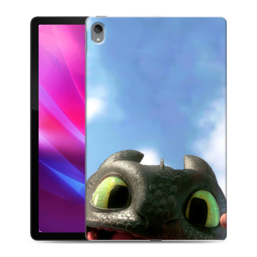 Силиконовый чехол на Lenovo Tab P11 Plus с принтом Как приручить дракона