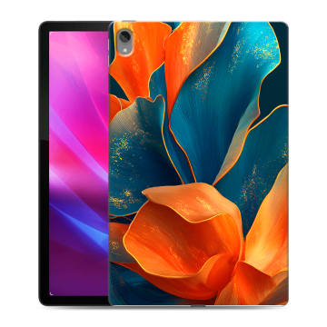 Силиконовый чехол на Lenovo Tab P11 Plus с принтом Цветы