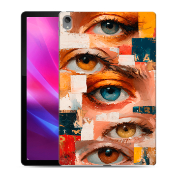 Силиконовый чехол на Lenovo Tab P11 Plus с принтом Модный принт