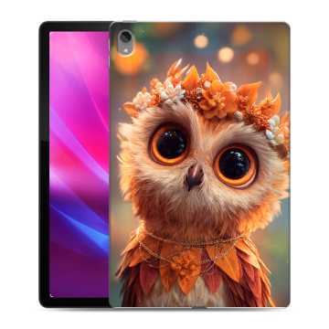 Силиконовый чехол на Lenovo Tab P11 Plus с принтом Милая сова