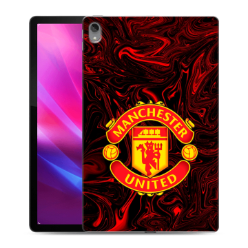 Силиконовый чехол на Lenovo Tab P11 Plus с принтом Manchester United