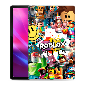Силиконовый чехол на Lenovo Tab P11 Plus с принтом Roblox Роблокс