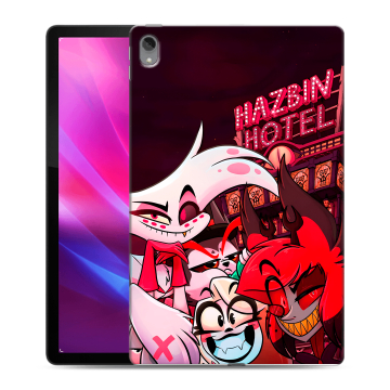 Силиконовый чехол на Lenovo Tab P11 Plus с принтом Hazbin Hotel Отель Хазбин Силиконовый чехол на Lenovo Tab P11 Plus с принтом Hazbin Hotel Отель Хазбин