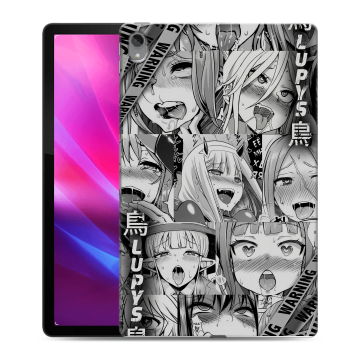 Силиконовый чехол на Lenovo Tab P11 Plus с принтом Ahegao Ахегао Аниме