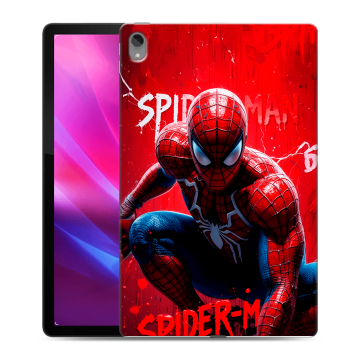 Силиконовый чехол на Lenovo Tab P11 Plus с принтом Spiderman Человек паук