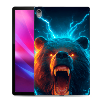 Силиконовый чехол на Lenovo Tab P11 Plus с принтом Медведь