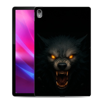 Силиконовый чехол на Lenovo Tab P11 Plus с принтом Волк