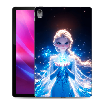 Силиконовый чехол на Lenovo Tab P11 Plus с принтом Холодное сердце Frozen