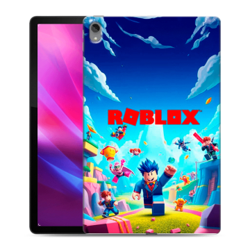 Силиконовый чехол на Lenovo Tab P11 Plus с принтом Roblox Роблокс