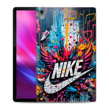 Силиконовый чехол на Lenovo Tab P11 Plus с принтом Nike Найк