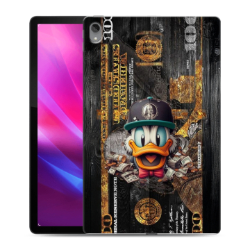 Силиконовый чехол на Lenovo Tab P11 Plus с принтом Дональд Дак Доллар