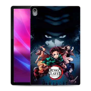 Силиконовый чехол на Lenovo Tab P11 Plus с принтом Demon Slayer Клинок рассекающий демонов
