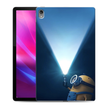 Силиконовый чехол на Lenovo Tab P11 Plus с принтом Миньоны