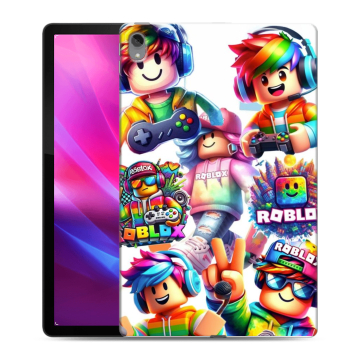 Силиконовый чехол на Lenovo Tab P11 Plus с принтом Roblox Роблокс
