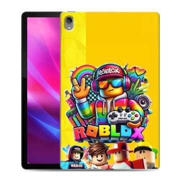 Силиконовый чехол на Lenovo Tab P11 Plus с принтом Roblox Роблокс