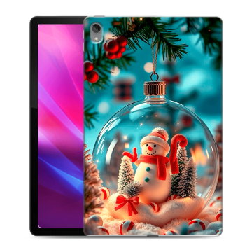 Силиконовый чехол на Lenovo Tab P11 Plus с принтом Новый год