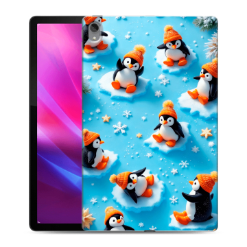 Силиконовый чехол на Lenovo Tab P11 Plus с принтом Новый год