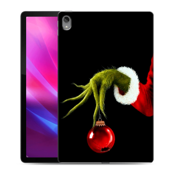 Силиконовый чехол на Lenovo Tab P11 Plus с принтом Новый год Гринч
