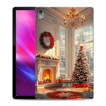 Силиконовый чехол на Lenovo Tab P11 Plus с принтом Новый год