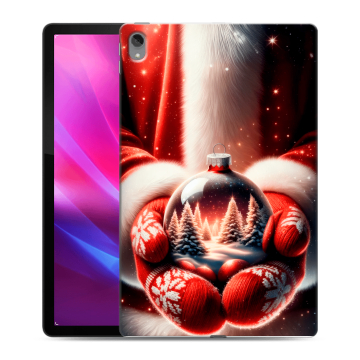 Силиконовый чехол на Lenovo Tab P11 Plus с принтом Новый год