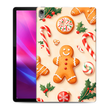 Силиконовый чехол на Lenovo Tab P11 Plus с принтом Новый год