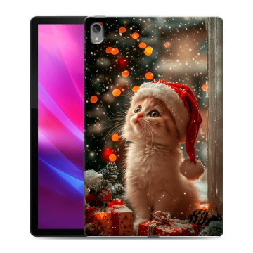 Силиконовый чехол на Lenovo Tab P11 Plus с принтом Новый год