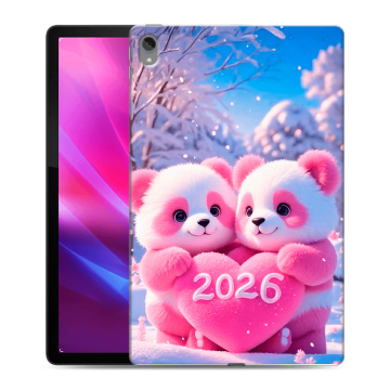 Силиконовый чехол на Lenovo Tab P11 Plus с принтом Новый год