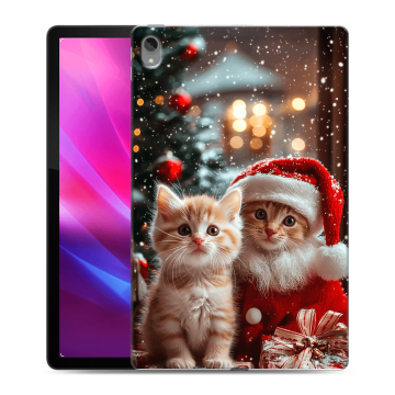 Силиконовый чехол на Lenovo Tab P11 Plus с принтом Новый год