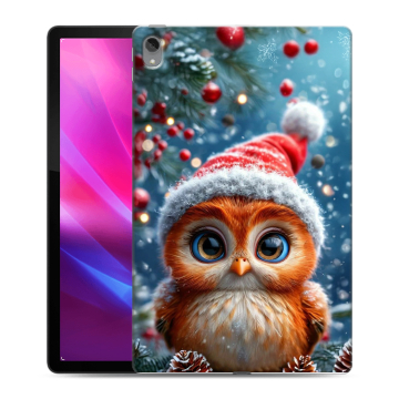 Силиконовый чехол на Lenovo Tab P11 Plus с принтом Новый год