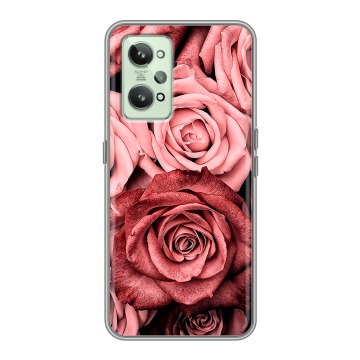 Силиконовый чехол на Realme GT2 с принтом Цветы розы