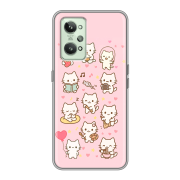 Силиконовый чехол на Realme GT2 с принтом Hello Kitty Хелоу Кити
