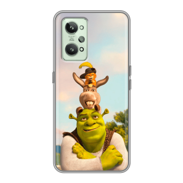 Силиконовый чехол на Realme GT2 с принтом Шрек Shrek Силиконовый чехол на Realme GT2 с принтом Шрек Shrek