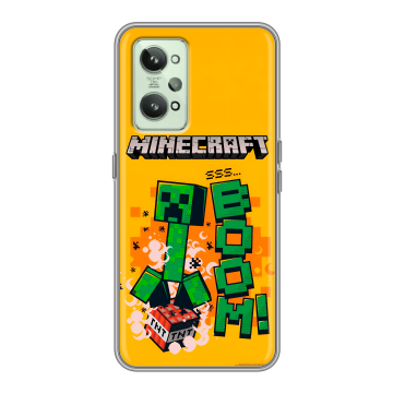 Силиконовый чехол на Realme GT2 с принтом Майнкрафт Minecraft