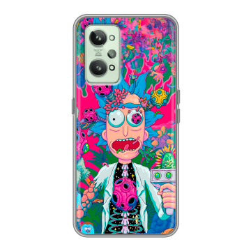 Силиконовый чехол на Realme GT2 с принтом Рик и Морти Rick Morty