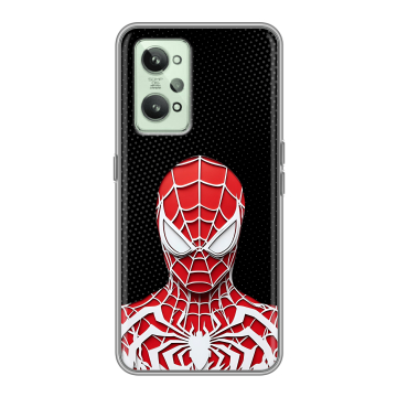 Силиконовый чехол на Realme GT2 с принтом человек паук spiderman Силиконовый чехол на Realme GT2 с принтом человек паук spiderman