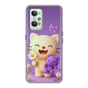 Силиконовый чехол на Realme GT2 с принтом для девочек Силиконовый чехол на Realme GT2 с принтом для девочек
