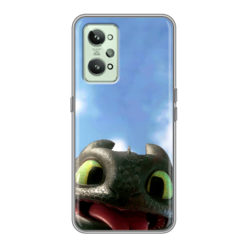 Силиконовый чехол на Realme GT2 с принтом Как приручить дракона