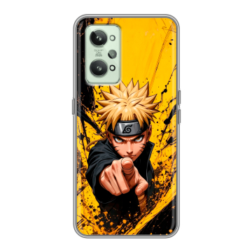 Силиконовый чехол на Realme GT2 с принтом Naruto Наруто