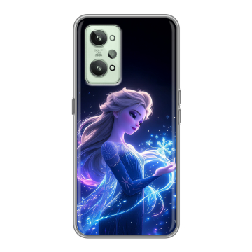 Силиконовый чехол на Realme GT2 с принтом Холодное сердце Frozen