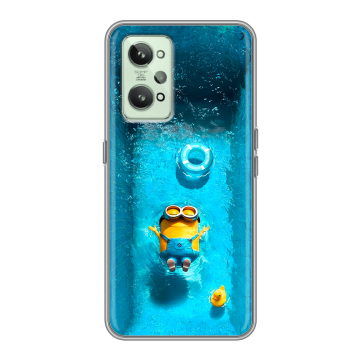 Силиконовый чехол на Realme GT2 с принтом Миньоны Силиконовый чехол на Realme GT2 с принтом Миньоны