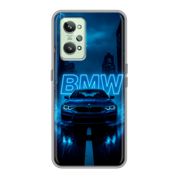 Силиконовый чехол на Realme GT2 с принтом BMW БМВ