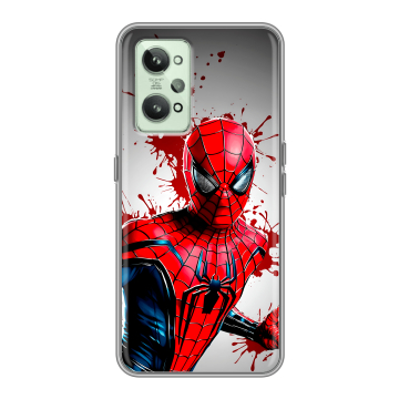 Силиконовый чехол на Realme GT2 с принтом Spiderman Человек паук Силиконовый чехол на Realme GT2 с принтом Spiderman Человек паук