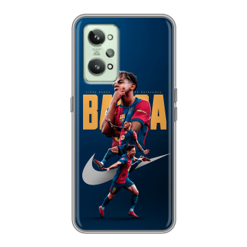 Силиконовый чехол на Realme GT2 с принтом Барселона Barca Yamal 